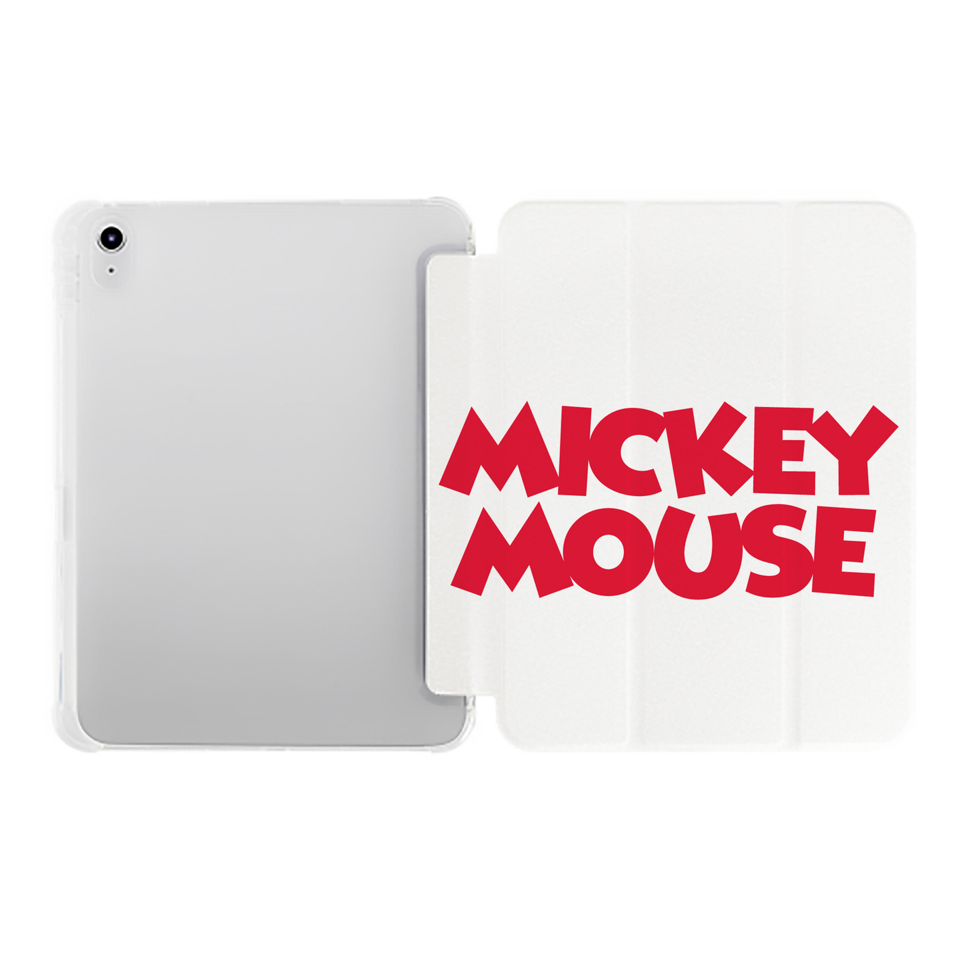 （画像用） ミッキーマウス Mickey Mouse IPad ケース ペン収納付き 三つ折りスタンド PUレザー×シリコン 対応機種9.5/10.5/10.9インチ